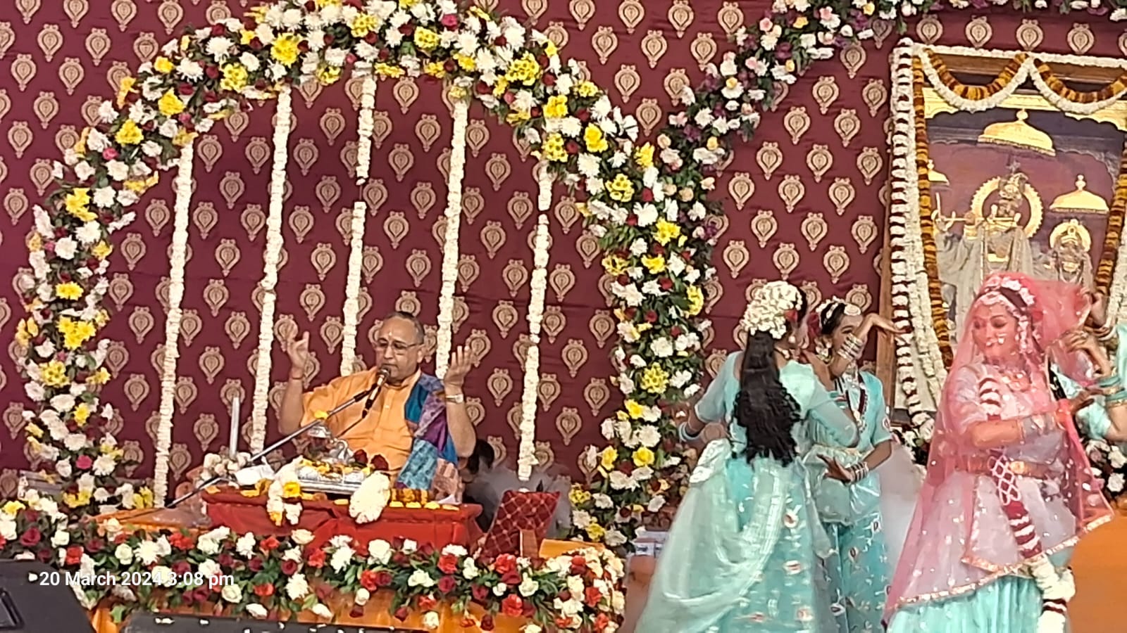 Two-day floral procession begins in Govind Devji temple