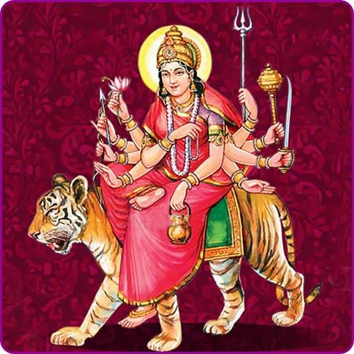 नवरात्रि के तीसरे दिन महाकाल मंदिर में हुई मां चंद्रघंटा की पूजा अर्चना