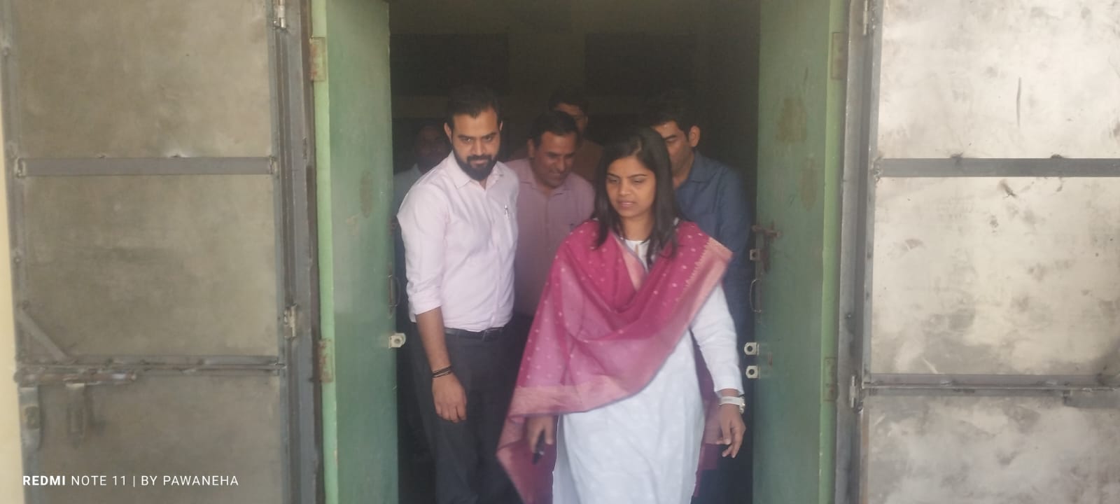 Palwal: Deputy Commissioner Neha Singh inspected the strong room and counting center