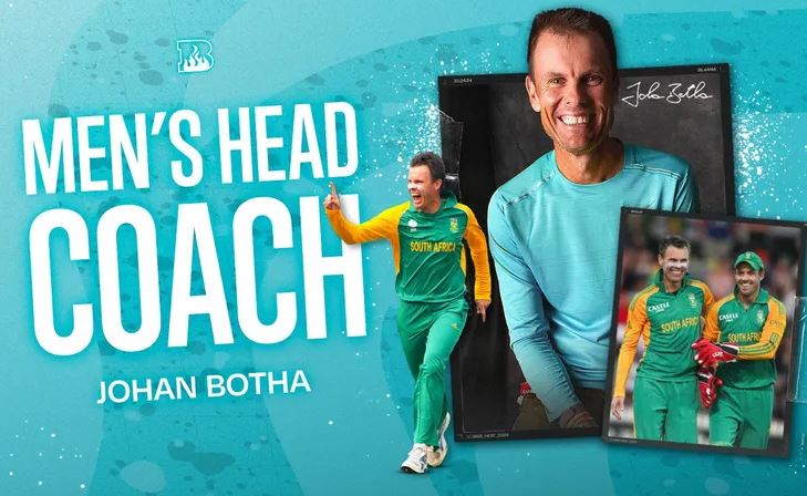 Johan Botha Brisbane Heat and Queensland coach