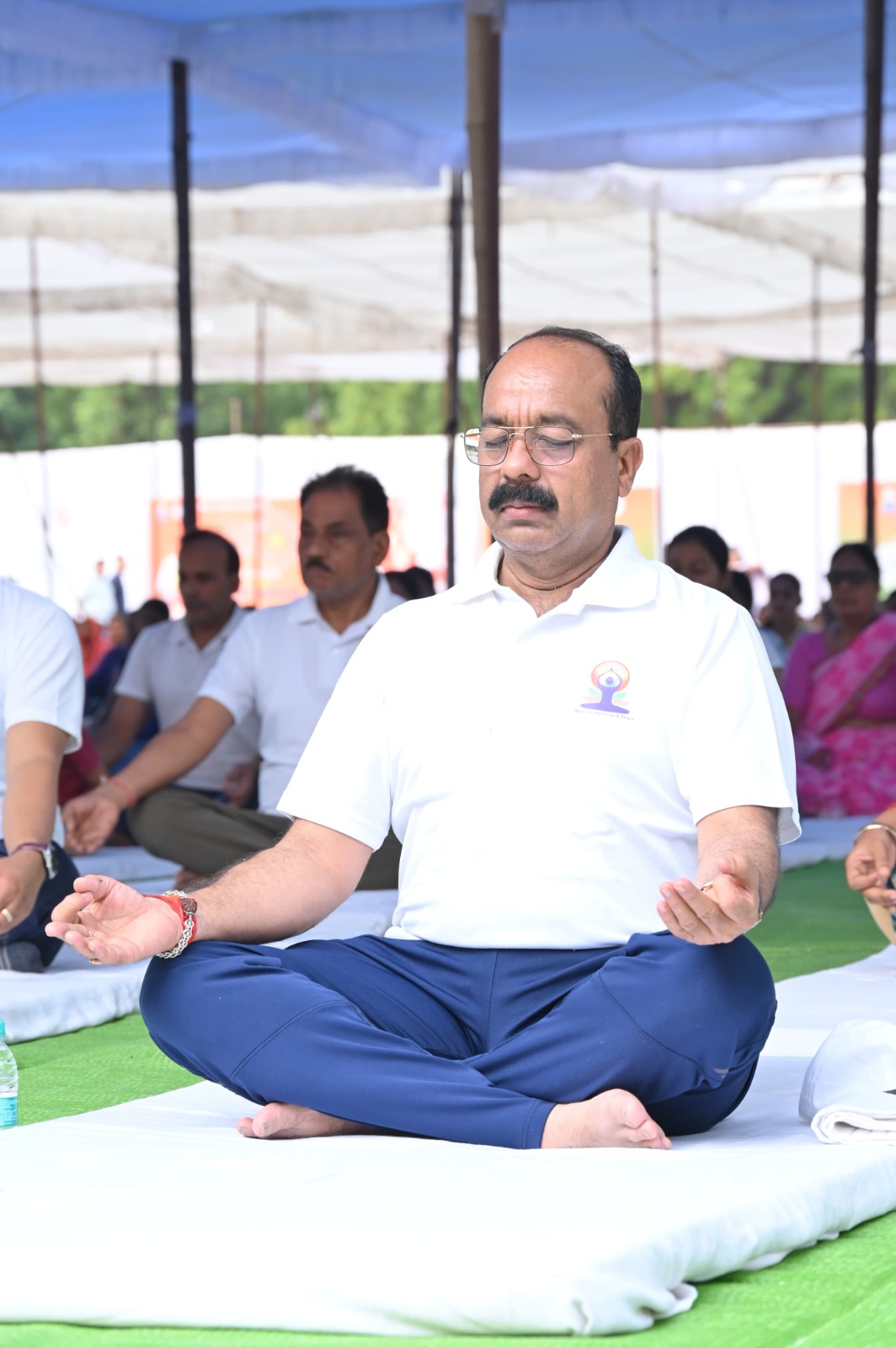 Deputy Chief Minister Arun Saw participated in the yoga practice