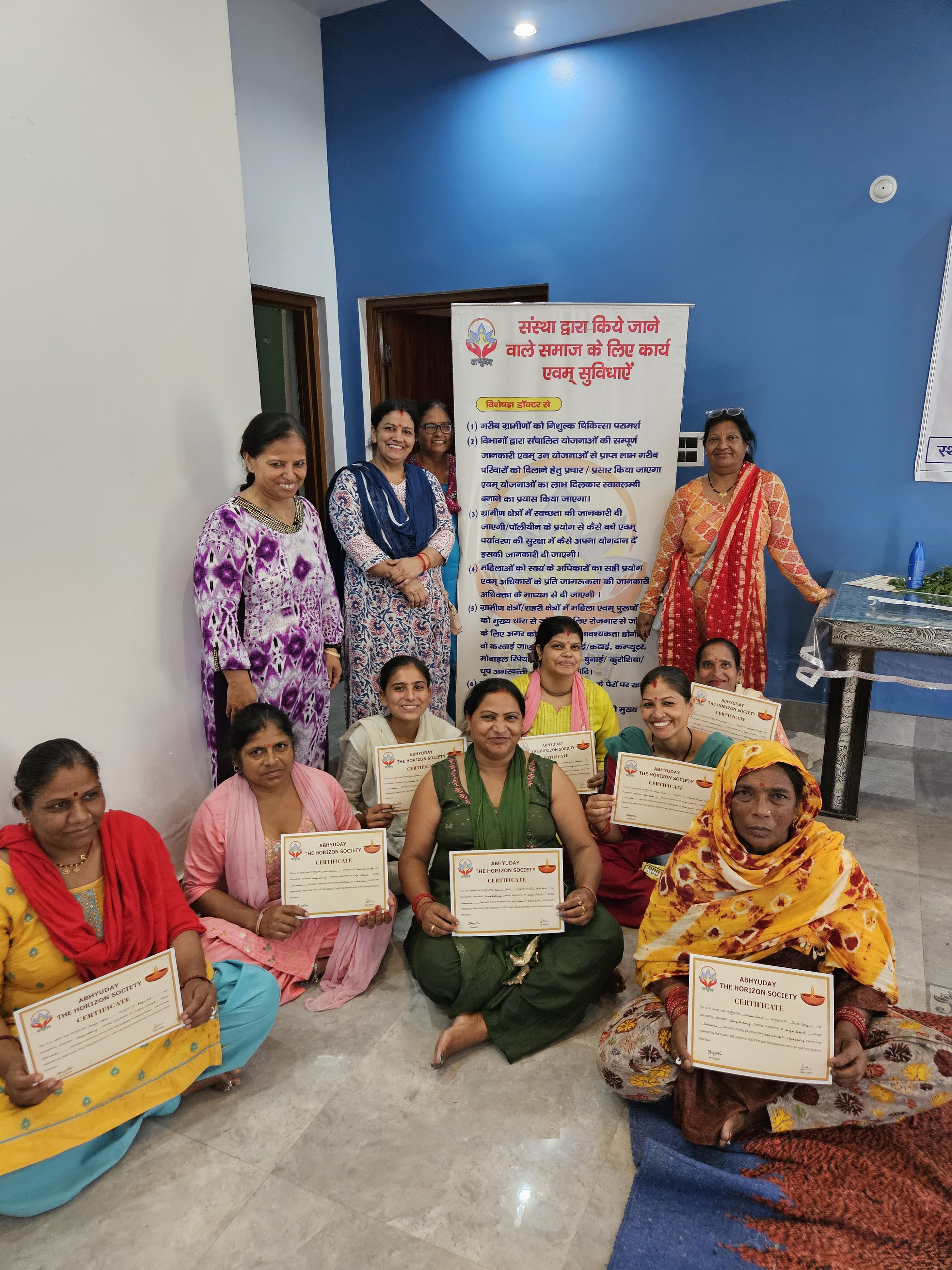 Abhudaya The Horizon Society gave training to women in making soap
