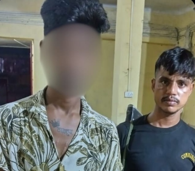 गिरफ्तार युवक गिरफ्तार युवक