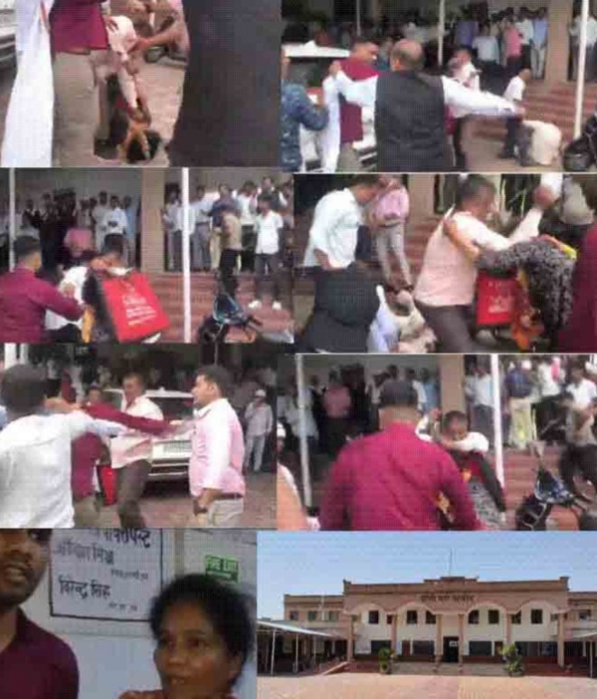 तहसील में मां-बेटे के साथ मारपीट की कुछ फोटो तहसील में मां-बेटे के साथ मारपीट की कुछ फोटो
