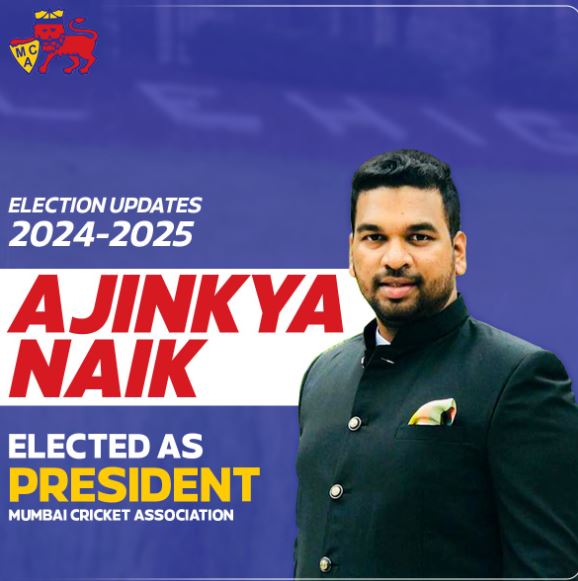 Ajinkya Naik-youngest MCA president