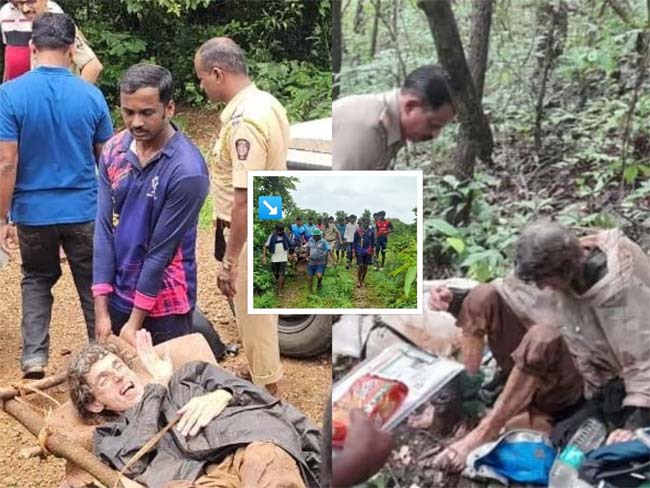 सिंधुदूर्ग जिले के घने जंगल में लोहे की जंजीर से बंधी विदेशी महिला को पुलिस ने छुड़ाया