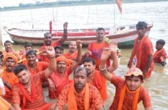 शिव के जलाभिषेक को शिवद्वार रवाना हुए कांवरिया