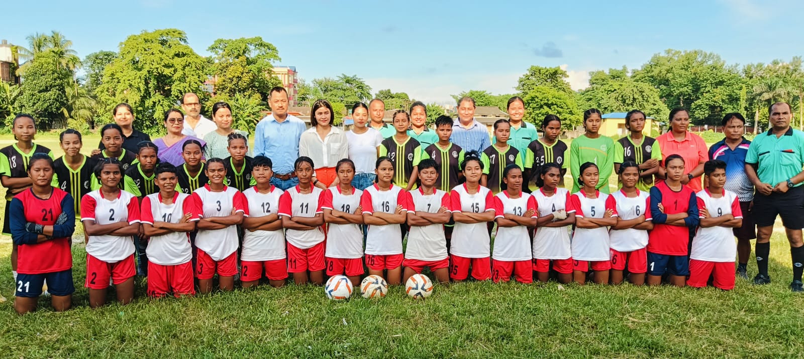 Inter-district school football competition for girls organized