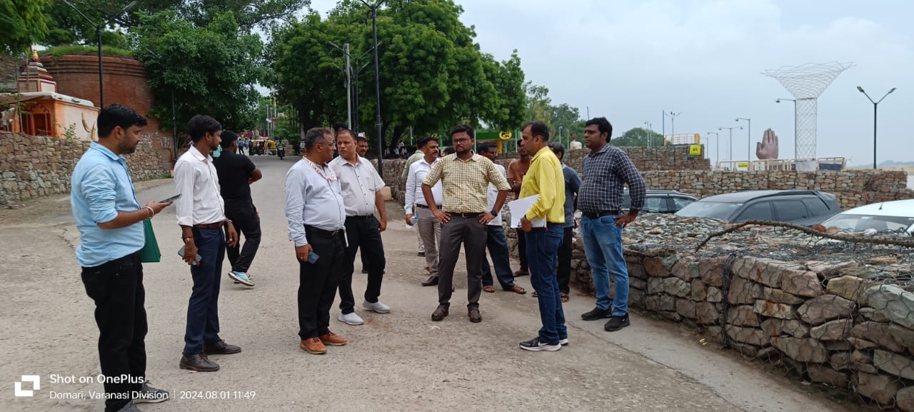 नमोघाट पर नगर आयुक्त नमोघाट पर नगर आयुक्त