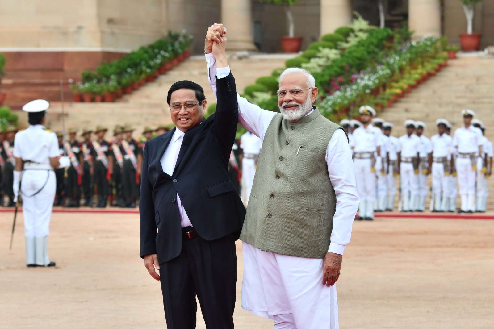 Vietnam PM with Modi Vietnam PM with Modi