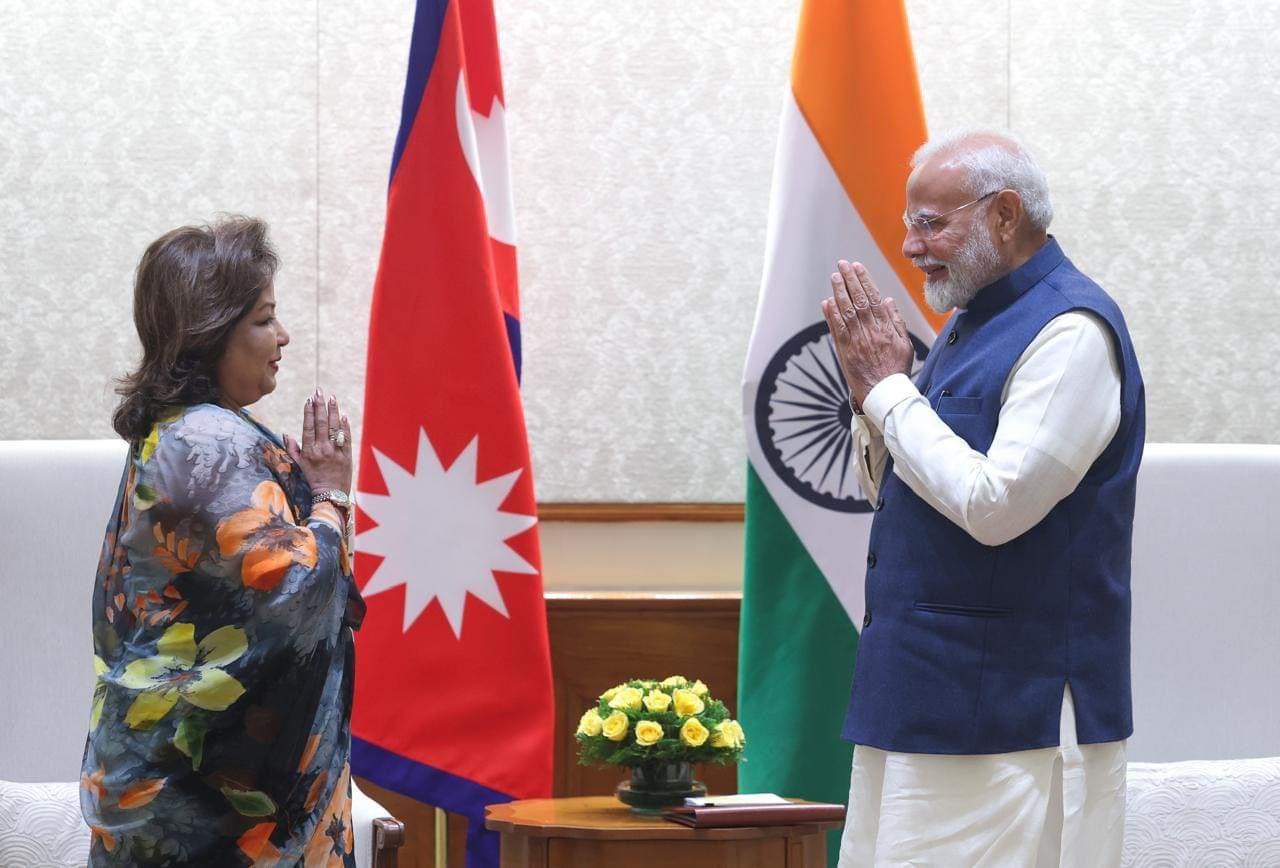 Nepal. Fm met PM Modi Nepal. Fm met PM Modi