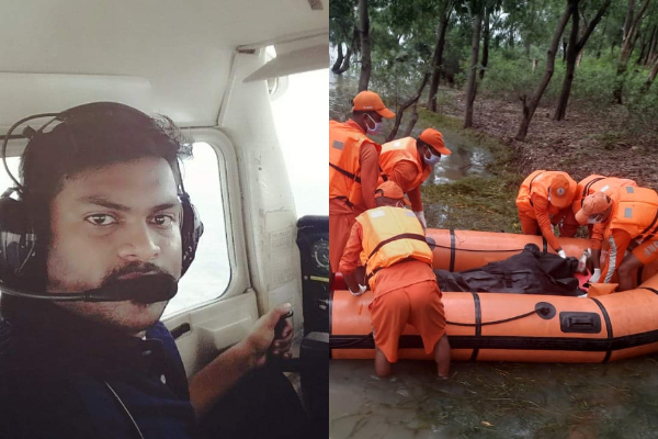 दाेनाें ट्रेनी पायलट का शव दाेनाें ट्रेनी पायलट का शव
