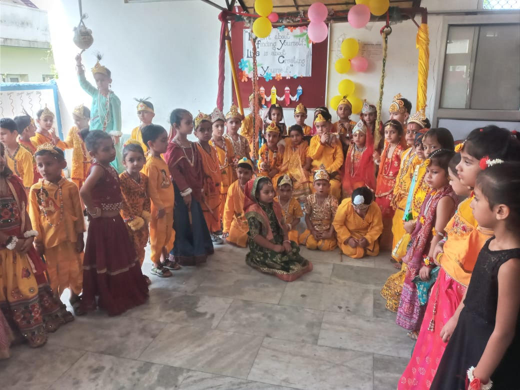 Children celebrated Shri Krishna Janmashtami with joy and enthusiasm