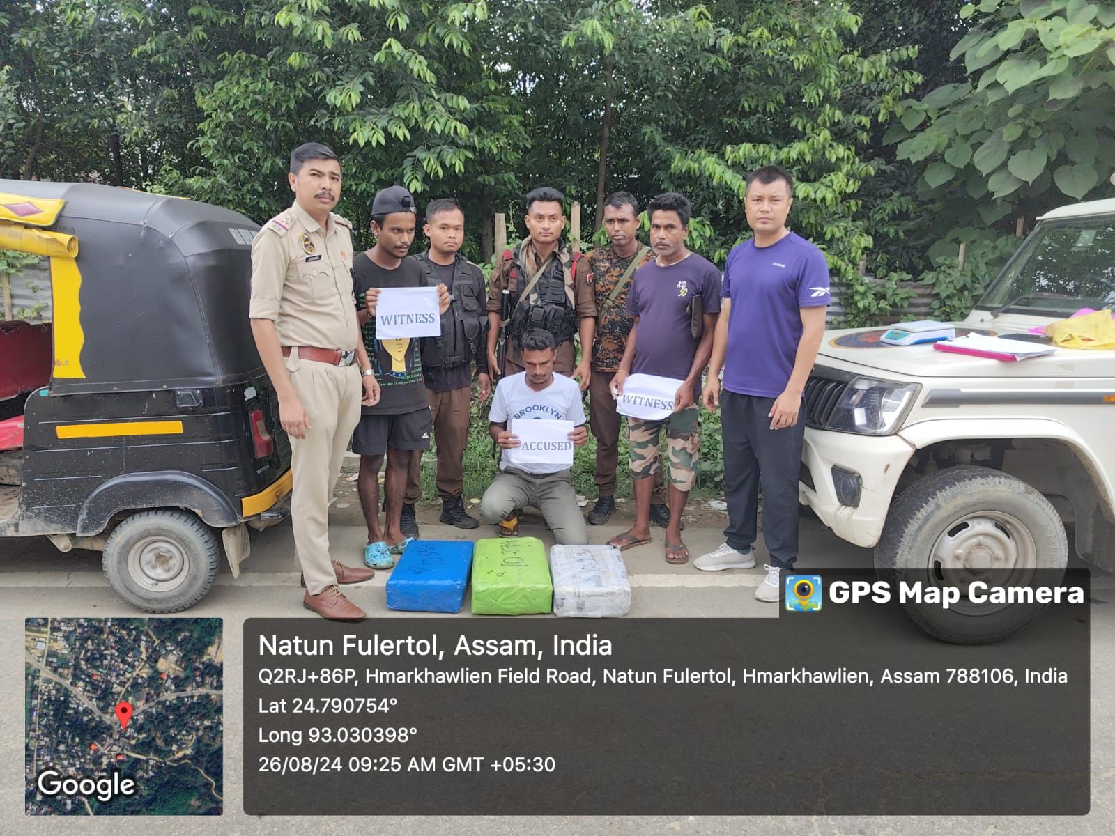 कछार में गांजा के साथ गिरफ्तार आटो चालक की छवि। कछार में गांजा के साथ गिरफ्तार आटो चालक की छवि।