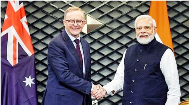 प्रधानमंत्री मोदी अपने ऑस्ट्रेलियाई समकक्ष एंथनी अल्बानीस के साथ (फाइल) प्रधानमंत्री मोदी अपने ऑस्ट्रेलियाई समकक्ष एंथनी अल्बानीस के साथ (फाइल)