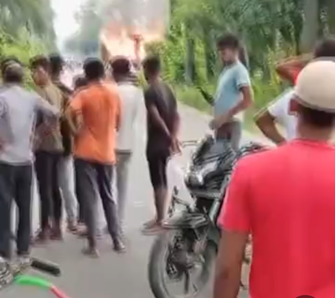 घटना के बाद आक्रोशित परिजन