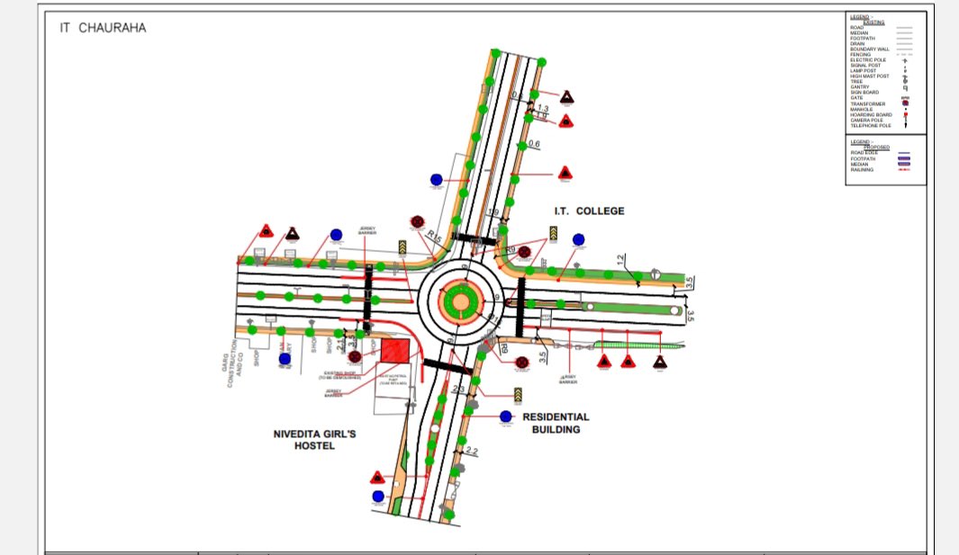 आईटी चौराहा से डालीगंज मार्ग लेआउट एलडीए