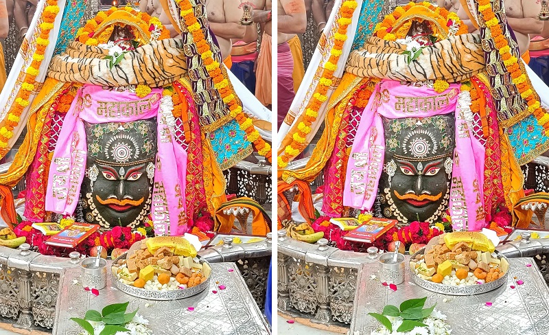 चतुर्दशी पर भांग चंदन और आभूषणों से हुआ भगवान महाकाल का दिव्य श्रृंगार, देखते ही रह गए भक्त चतुर्दशी पर भांग चंदन और आभूषणों से हुआ भगवान महाकाल का दिव्य श्रृंगार, देखते ही रह गए भक्त