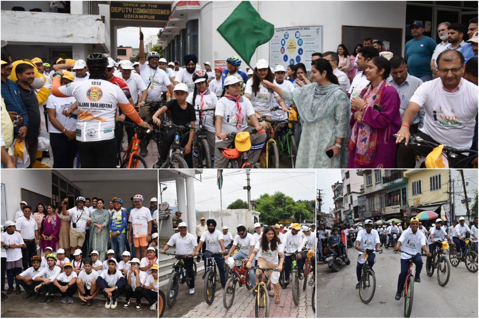 डीईओ ने उधमपुर में स्वीप के तहत मतदाता जागरूकता को बढ़ावा देने के लिए साइकिल रैली को हरी झंडी दिखाई डीईओ ने उधमपुर में स्वीप के तहत मतदाता जागरूकता को बढ़ावा देने के लिए साइकिल रैली को हरी झंडी दिखाई