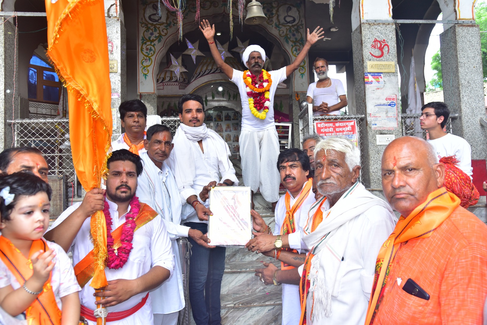 भांकरोटा गणेश मंदिर से 21वीं पदयात्रा रवाना भांकरोटा गणेश मंदिर से 21वीं पदयात्रा रवाना