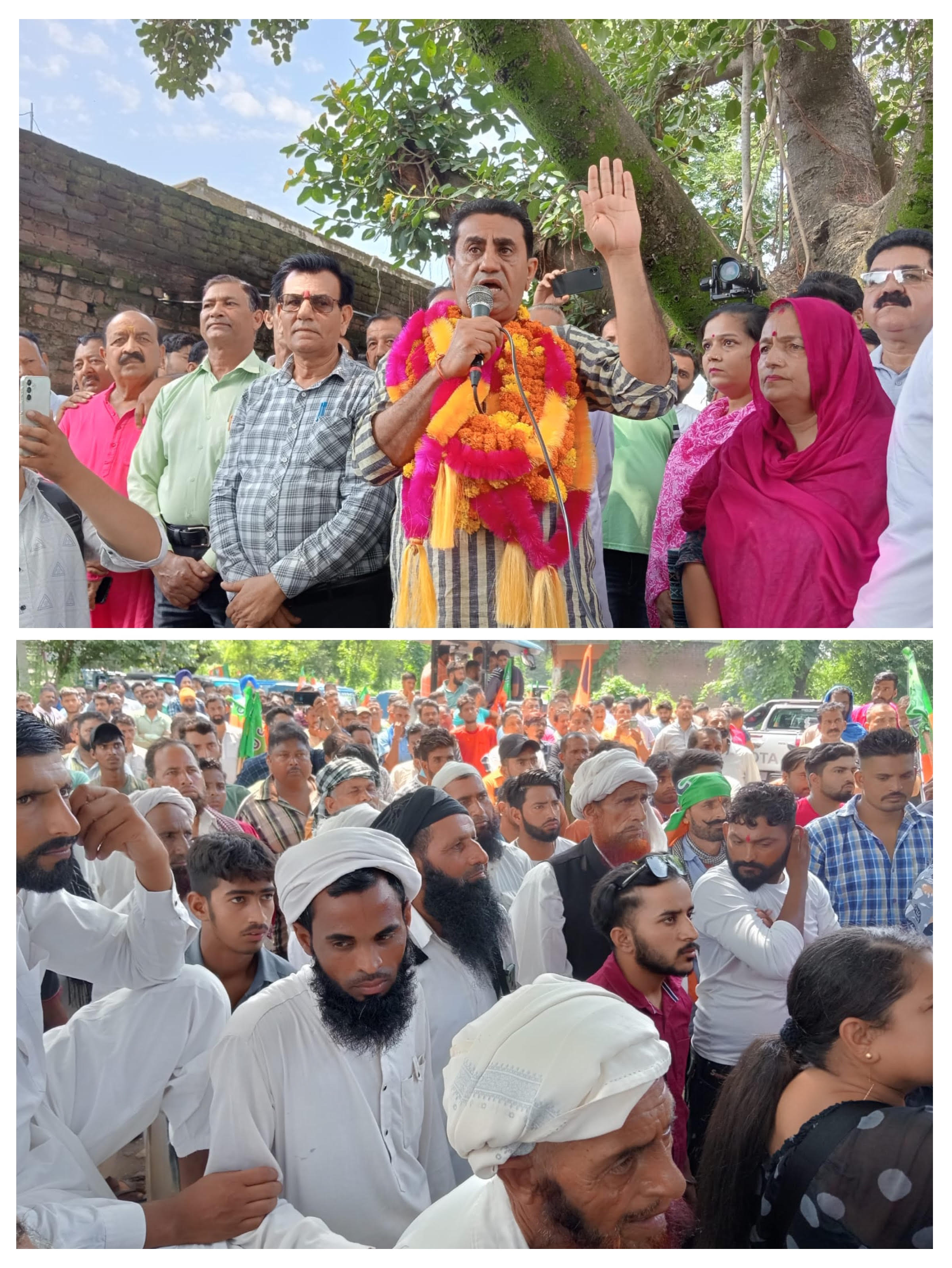 BJP candidate Rajeev Jasrotia public meetings continue BJP candidate Rajeev Jasrotia public meetings continue