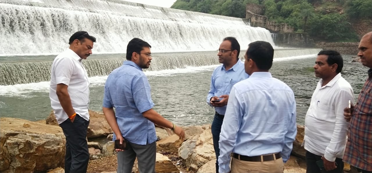 भीलवाड़ा का जेतपुरा बांध लबालब, किनारे बसे गाँवों को अलर्ट ं भीलवाड़ा का जेतपुरा बांध लबालब, किनारे बसे गाँवों को अलर्ट ं