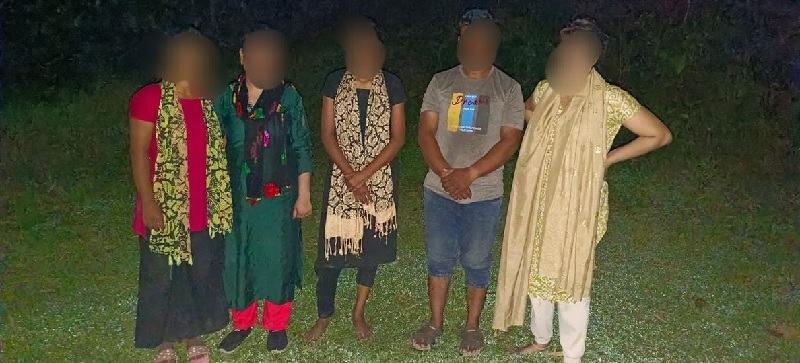 असमः भारत में अवैध रूप से घुसे पांच बांग्लादेशी नागरिकों की तस्वीर