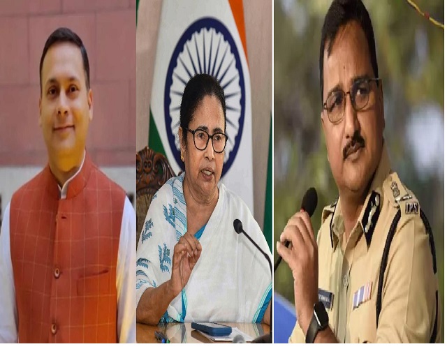 अमित मालवीय के साथ मुख्यमंत्री ममता बनर्जी और कोलकाता पुलिस आयुक्त विनीत गोयल अमित मालवीय के साथ मुख्यमंत्री ममता बनर्जी और कोलकाता पुलिस आयुक्त विनीत गोयल
