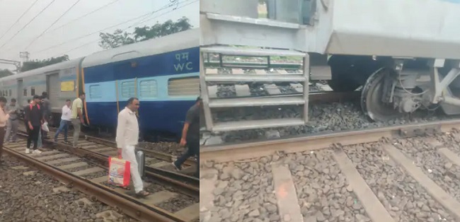 मप्रः इंदौर से जबलपुर जा रही ओवरनाइट एक्सप्रेस के दो कोच पटरी से उतरे मप्रः इंदौर से जबलपुर जा रही ओवरनाइट एक्सप्रेस के दो कोच पटरी से उतरे