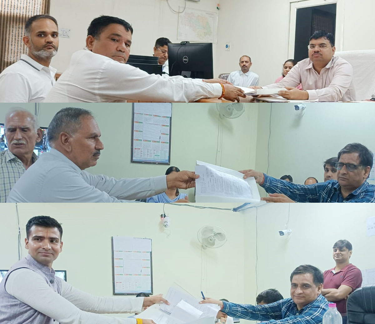 9 Snp-1 सोनीपत: नामांकन पत्र दाखिल करते हुए उम्मीदवार 9 Snp-1 सोनीपत: नामांकन पत्र दाखिल करते हुए उम्मीदवार