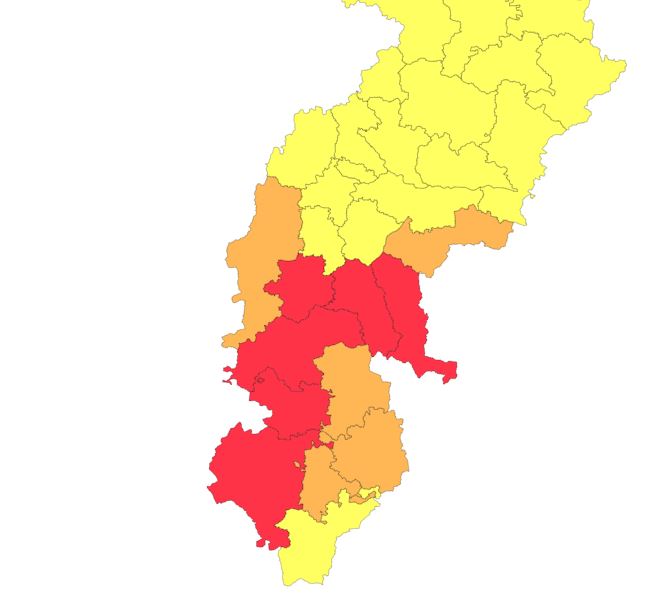 बालोद, धमतरी, गरियाबंद, कांकेर, नारायणपुर और बीजापुर में बारिश का रेड अलर्ट बालोद, धमतरी, गरियाबंद, कांकेर, नारायणपुर और बीजापुर में बारिश का रेड अलर्ट