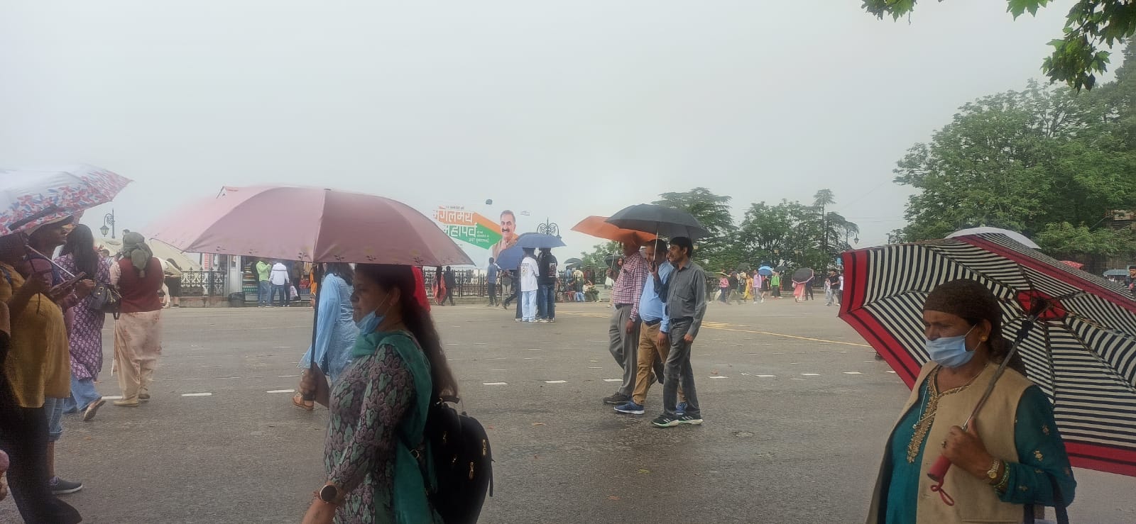 शिमला में बारिश शिमला में बारिश