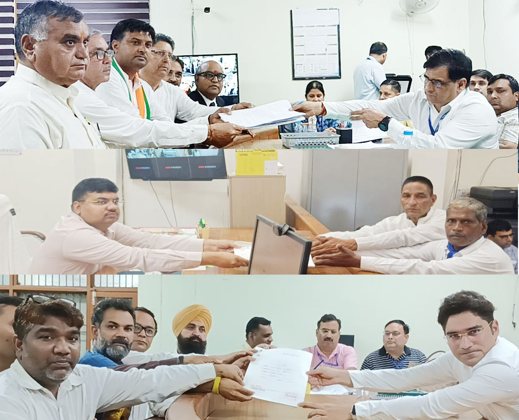 12 Snp-7 सोनीपत: नामांकन पत्र दाखिल करते हुए उम्मीदवार 12 Snp-7 सोनीपत: नामांकन पत्र दाखिल करते हुए उम्मीदवार