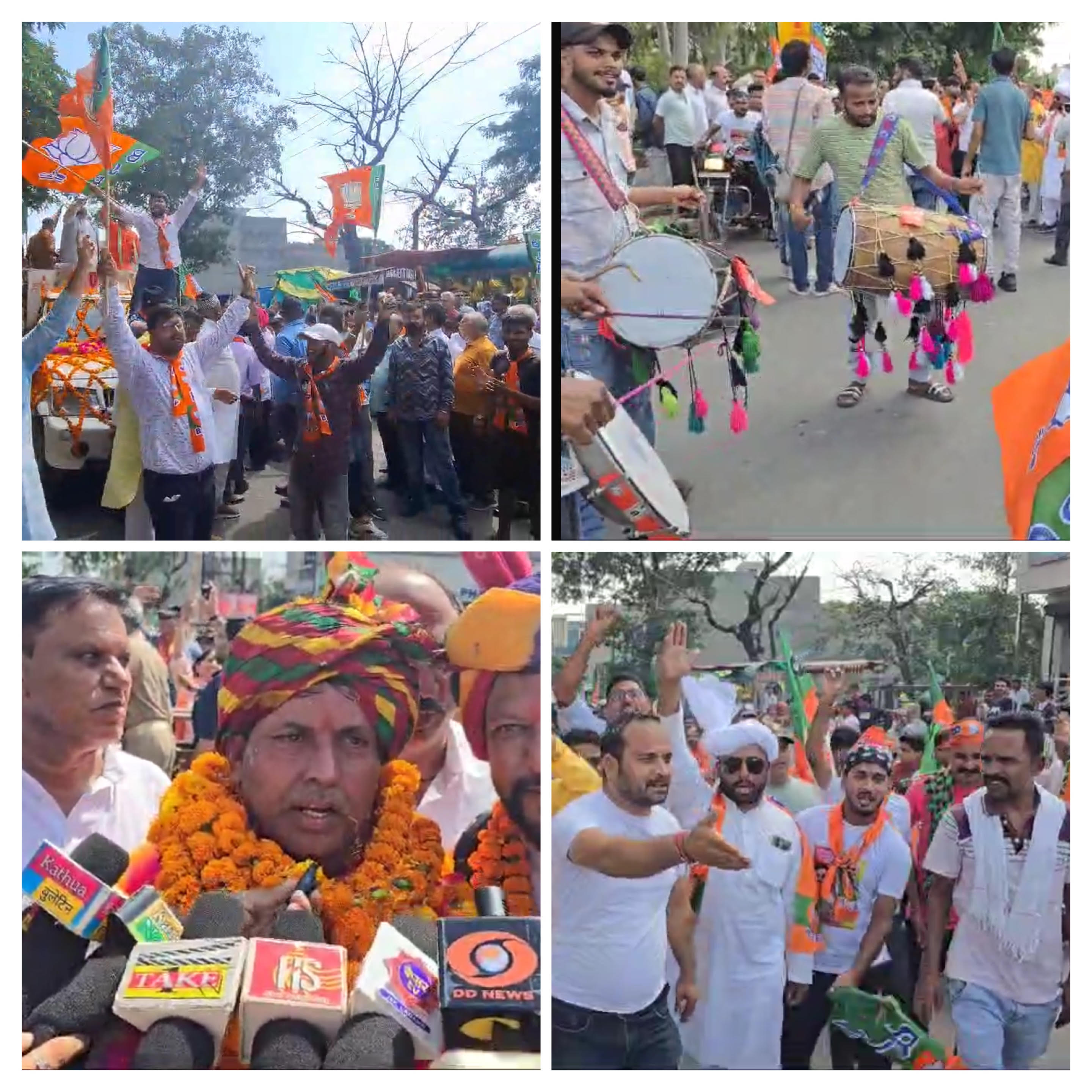 BJP candidate Dr Bharat Bhushan filed nomination from Kathua SC seat BJP candidate Dr Bharat Bhushan filed nomination from Kathua SC seat