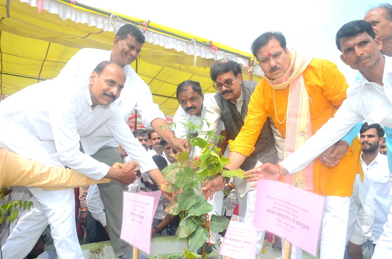 उज्जैनः मंत्री टेटवाल ने खाचरोद के ग्राम लेकोड़िया में गौशाला में किया पौधरोपण उज्जैनः मंत्री टेटवाल ने खाचरोद के ग्राम लेकोड़िया में गौशाला में किया पौधरोपण