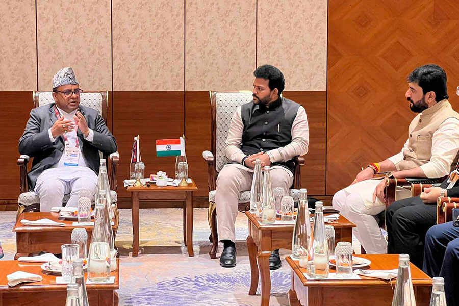 Nepal Minister met Indian minister Nepal Minister met Indian minister