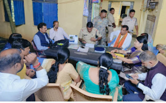mahapur & bjp parsad thane me 1 mahapur & bjp parsad thane me 1