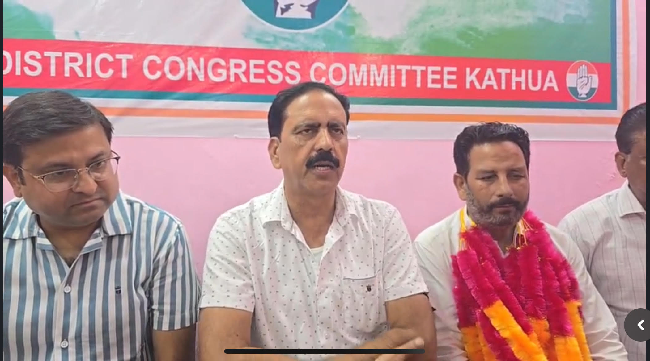 Kathua Congress Committee held a press conference Kathua Congress Committee held a press conference
