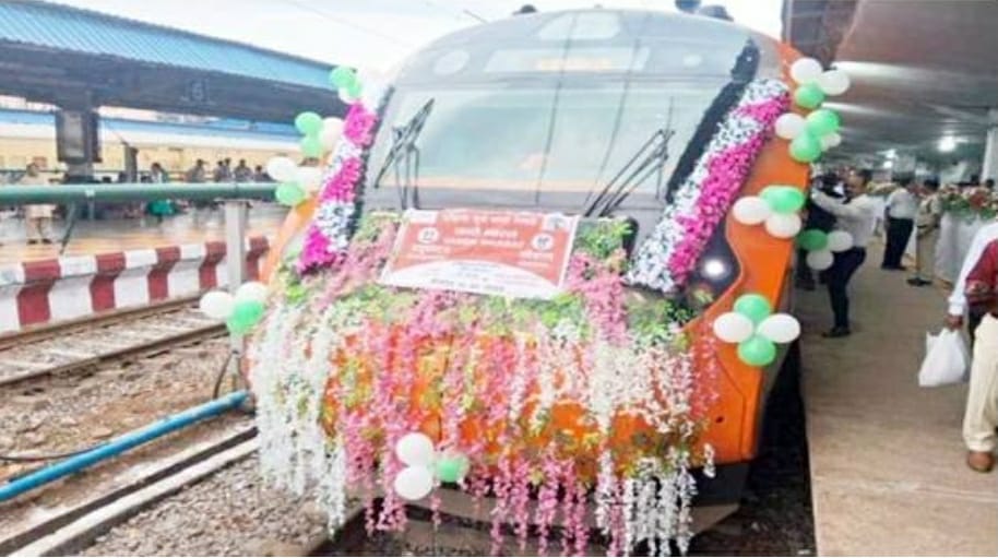 वंदे भारत एक्सप्रेस रायपुर से विशाखापट्टनम हुई रवाना वंदे भारत एक्सप्रेस रायपुर से विशाखापट्टनम हुई रवाना