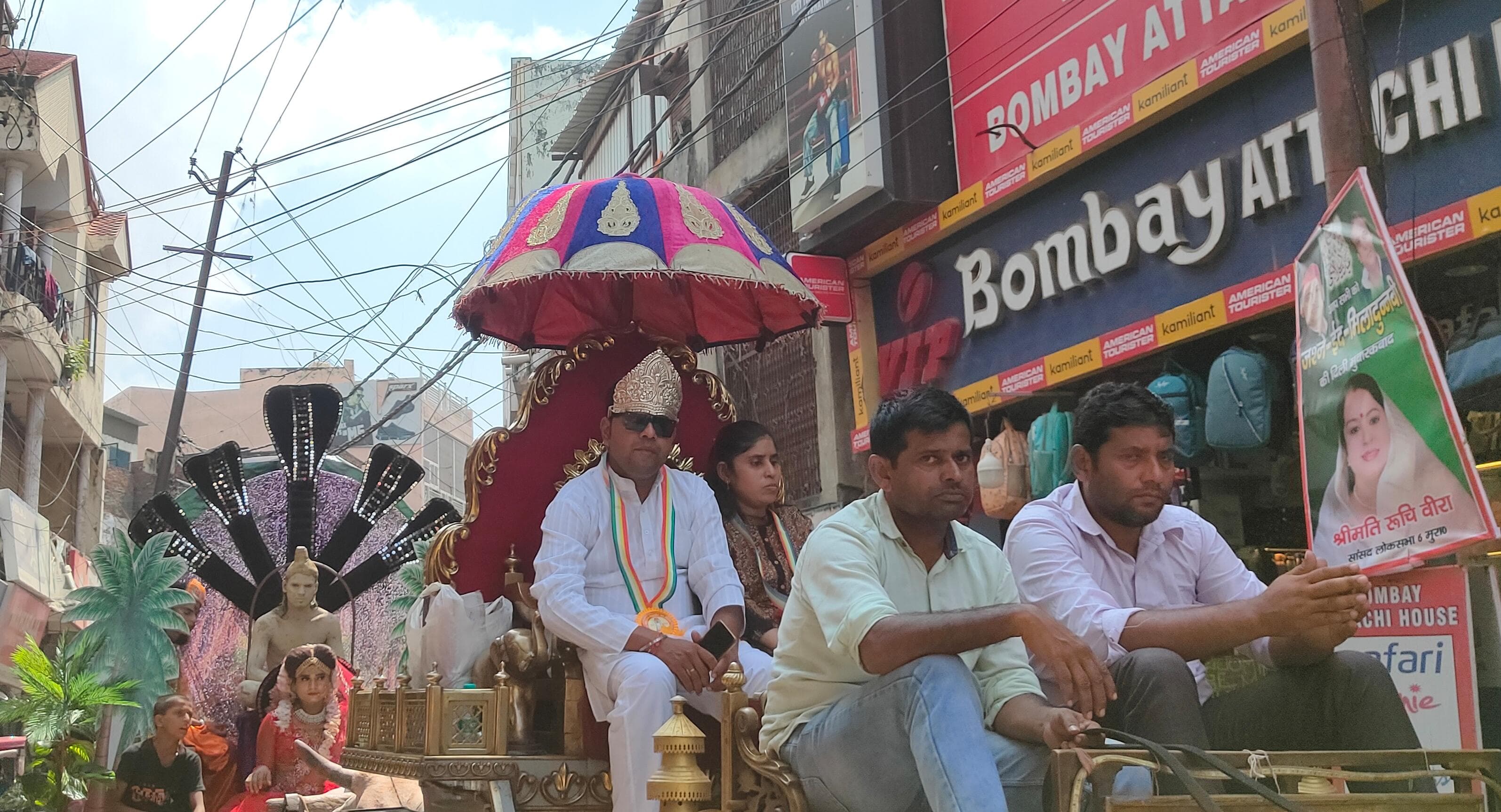 पर्यूषण पर्व के समापन पर जैन समाज की भव्य शोभायात्रा में शामिल झांकियां पर्यूषण पर्व के समापन पर जैन समाज की भव्य शोभायात्रा में शामिल झांकियां