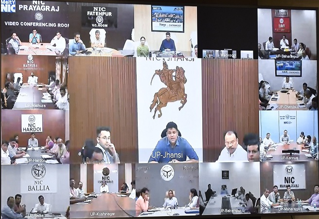 मुख्य सचिव ने बैंकों से सीडी रेशियो बढ़ाने के सभी मण्डलायुक्तों व जिलाधिकारियों को वीडियो कॉन्फ्रेंसिंग की मुख्य सचिव ने बैंकों से सीडी रेशियो बढ़ाने के सभी मण्डलायुक्तों व जिलाधिकारियों को वीडियो कॉन्फ्रेंसिंग की