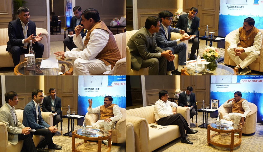 मुख्यमंत्री ने कोलकाता में उद्योग समूहों के प्रमुखों से की वन-टू-वन चर्चा मुख्यमंत्री ने कोलकाता में उद्योग समूहों के प्रमुखों से की वन-टू-वन चर्चा