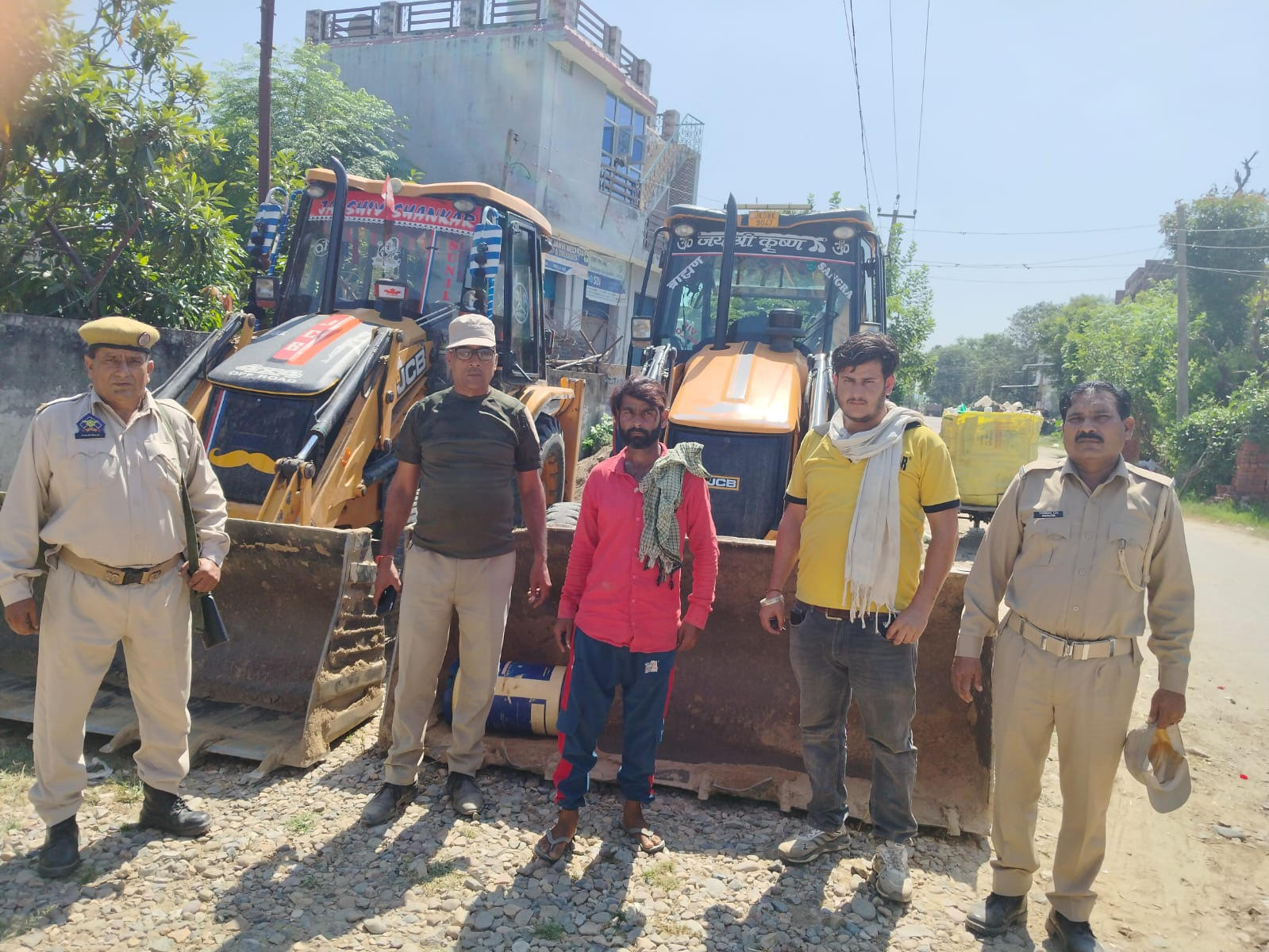 Action on illegal mining 2 excavation machines seized Action on illegal mining 2 excavation machines seized