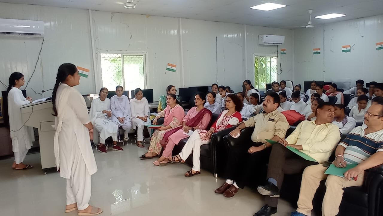 Bhajan singing competition organized in GDC Madhheen Bhajan singing competition organized in GDC Madhheen