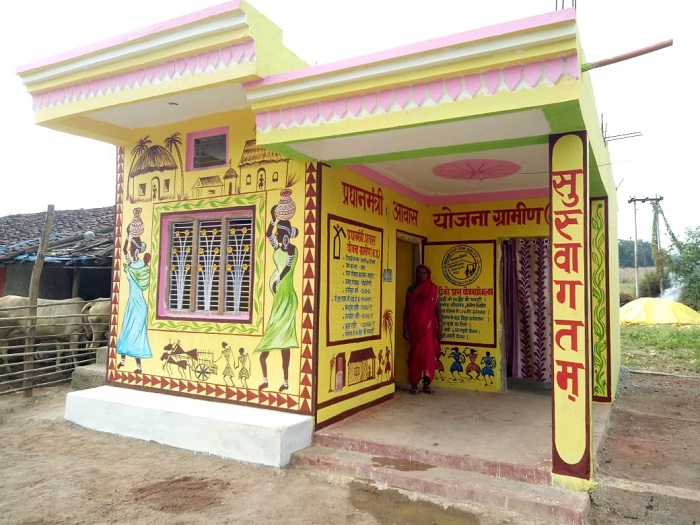 पीएम आवास (ग्रामीण) योजना के तहत बनाया गया घर पीएम आवास (ग्रामीण) योजना के तहत बनाया गया घर