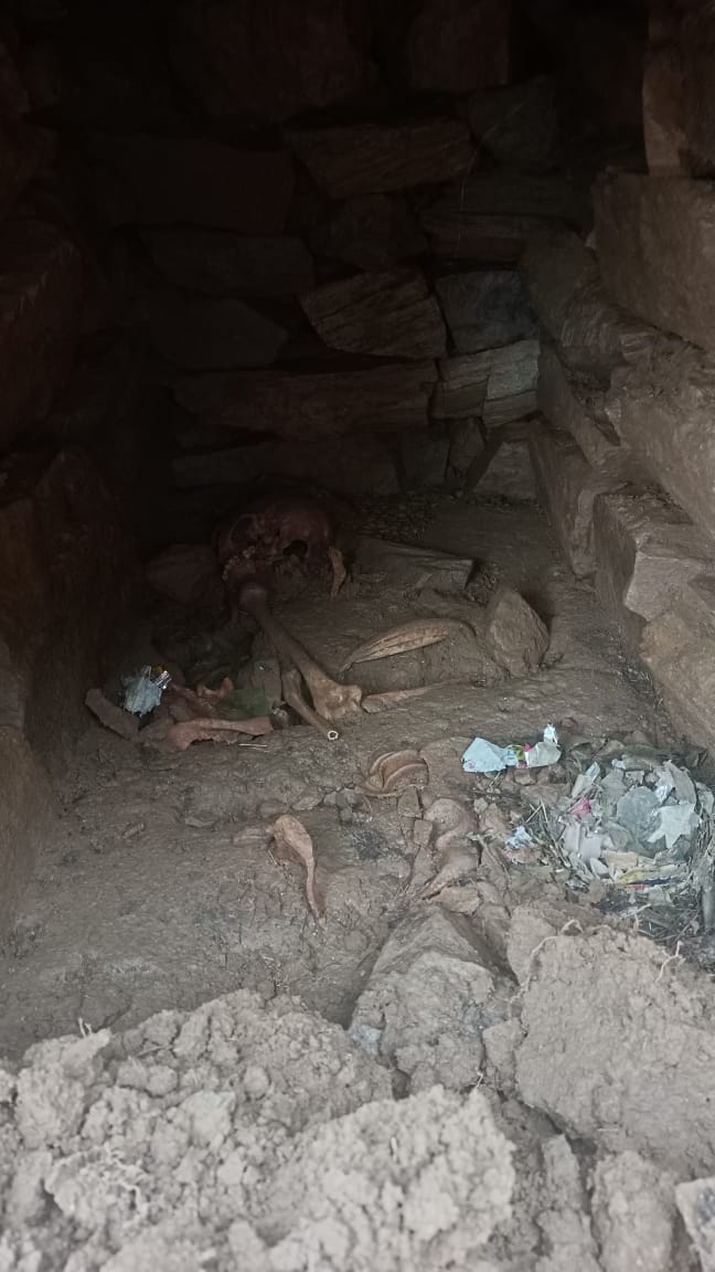 खुदाई के दौरान मिले नरकंकाल खुदाई के दौरान मिले नरकंकाल