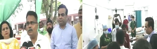 लखनऊ के कमाण्ड अस्पताल में डायलिसिस सुविधा आरम्भ अवसर पर बोलते जीएस राजेश्वरन एवं बेड का चित्र लखनऊ के कमाण्ड अस्पताल में डायलिसिस सुविधा आरम्भ अवसर पर बोलते जीएस राजेश्वरन एवं बेड का चित्र