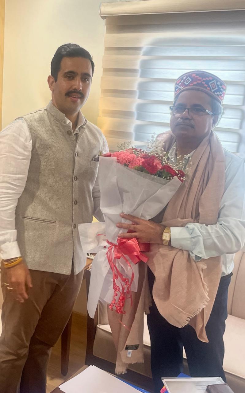 विक्रमादित्य सिंह की रेलवे बोर्ड के अध्यक्ष से मुलाकात विक्रमादित्य सिंह की रेलवे बोर्ड के अध्यक्ष से मुलाकात