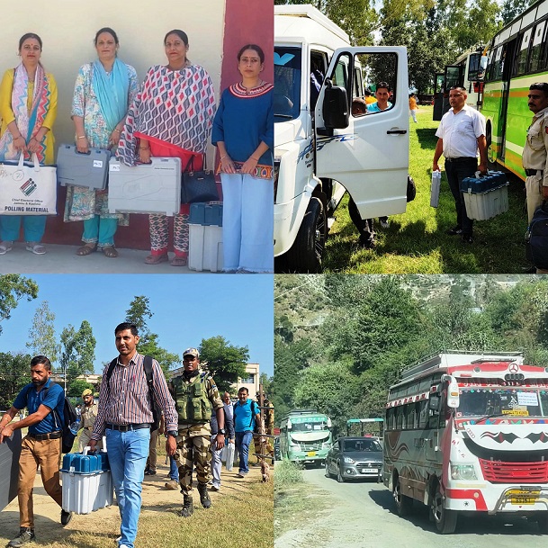 कठुआ में सभी छह विधानसभा क्षेत्रों के लिए पोलिंग पार्टियां रवाना की गईं कठुआ में सभी छह विधानसभा क्षेत्रों के लिए पोलिंग पार्टियां रवाना की गईं