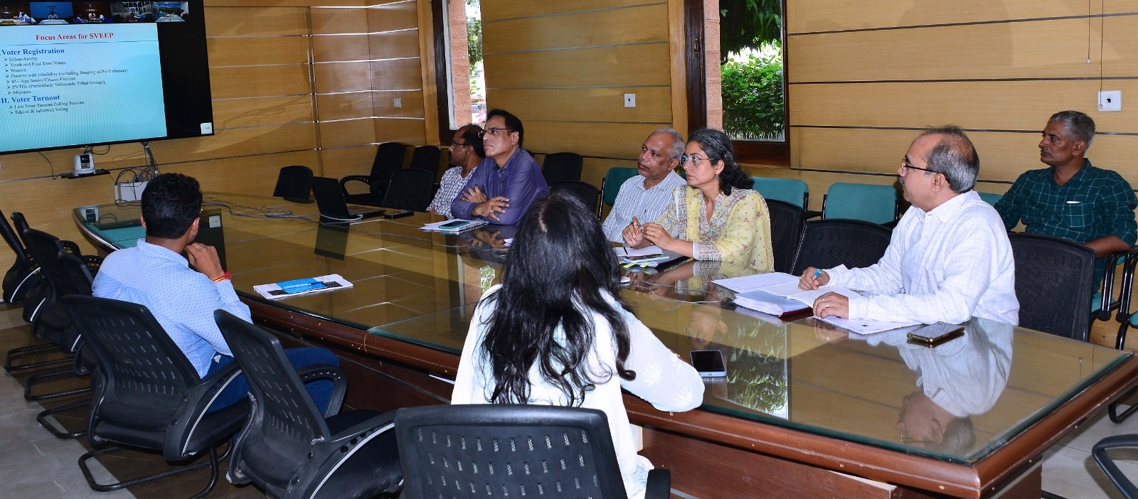 स्वीप अभियान के तहत आयोजित वीडियो कांफ्रेंस बैठक स्वीप अभियान के तहत आयोजित वीडियो कांफ्रेंस बैठक